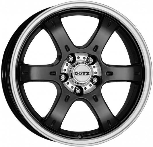 Dotz Crunch black polished 8x17 ET35 - LK5/114.3 ML71.6