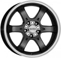 Dotz Crunch black polished Alufelge 8x17 Zoll ET35 LK 5x114.3 ML71.6