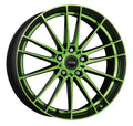 Dotz Fast15 black matt green polished Alufelge 8x19 Zoll ET45 LK 5x112 ML70.1