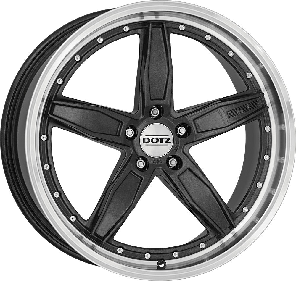 Dotz SP5 gunmetal polished 8x18 ET48 - LK5/114.3 ML71.6