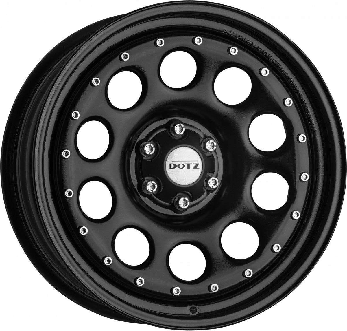 Dotz Modular Beadlock black 18Z (ohne Nabenbecher) 7.5x18 ET18 - LK6/114.3 ML66