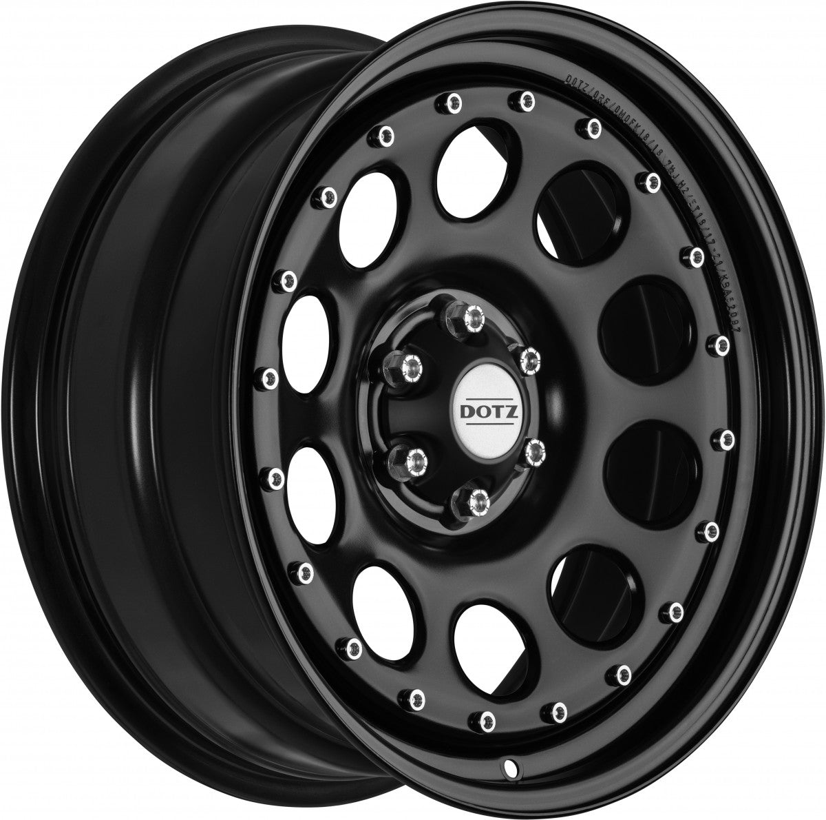 Dotz Modular Beadlock black 18Z (ohne Nabenbecher) 7.5x18 ET18 - LK6/114.3 ML66