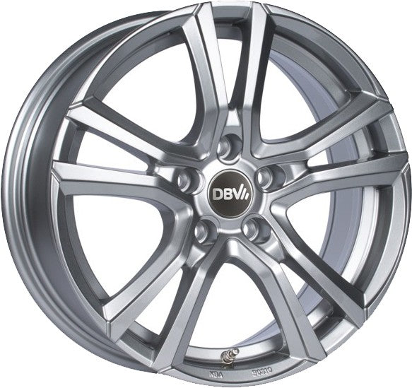 DBV Andorra shadow silber glänzend lackiert 8x19 ET35 - LK5/112 ML74.1
