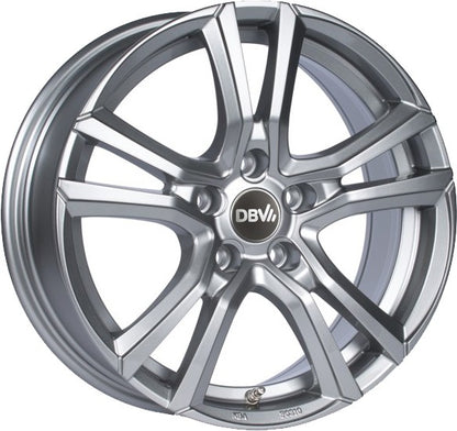 DBV Andorra shadow silber glänzend lackiert Alufelge 8x19 Zoll ET35 LK 5x112 ML74.1