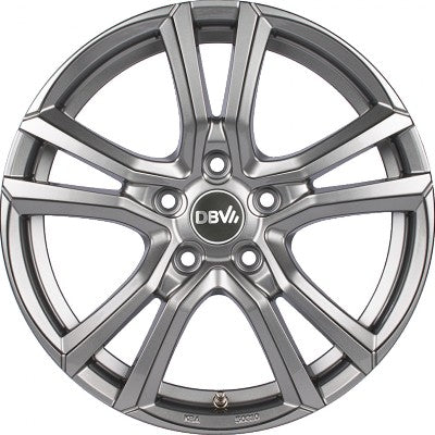 DBV Andorra shadow silber glänzend lackiert 8x19 ET35 - LK5/112 ML74.1