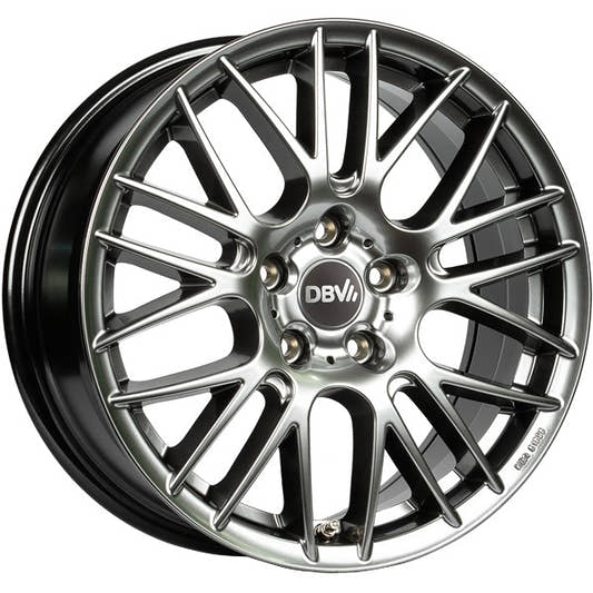 DBV 5KS 003 hyper silber 6.5x16 ET40 - LK5/114.3 ML74.1