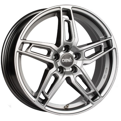DBV 5DS 005 shadow silber Alufelge 8x18 Zoll ET40 LK 5x114.3 ML71.6