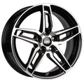 DBV 5DS 005 schwarz glänzend poliert Alufelge 8x18 Zoll ET45 LK 5x114.3 ML71.6