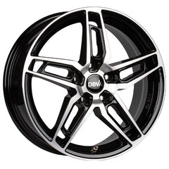 DBV 5DS 005 schwarz glänzend poliert Alufelge 8x19 Zoll ET48 LK 5x112 ML70.1