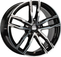 DBV Vienna II schwarz glänzend front poliert Alufelge 8.5x20 Zoll ET45 LK 5x108 ML70.1