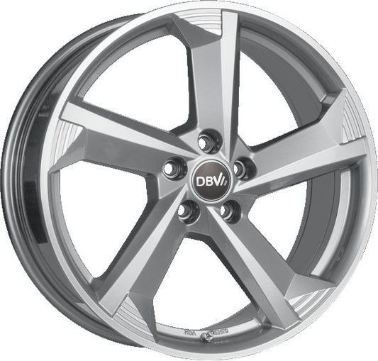 DBV Torino III hyper silber poliert 8.5x20 ET40 - LK5/114.3 ML71.6