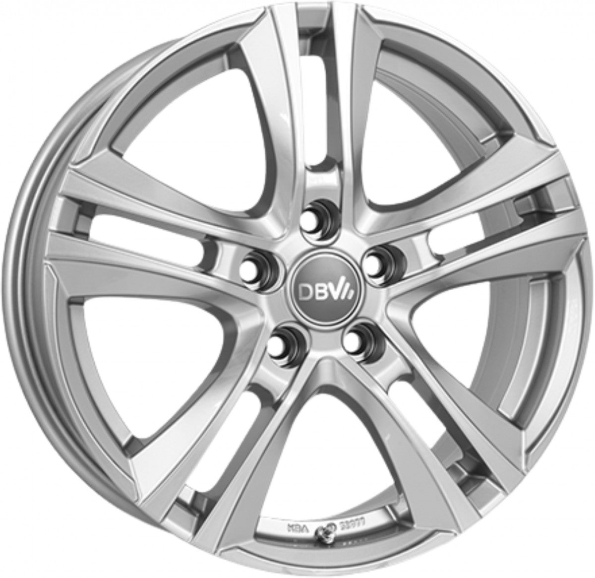 DBV Andorra II hyper silber 8x19 ET45 - LK5/112 ML70.1