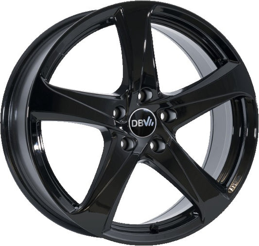 DBV 5SP 001 schwarz 6.5x16 ET38 - LK5/100 ML57.1