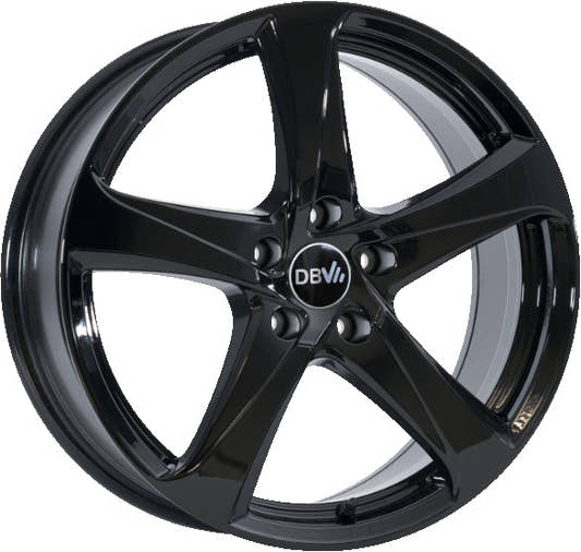 DBV 5SP 001 schwarz 7.5x17 ET45 - LK5/114.3 ML74.1