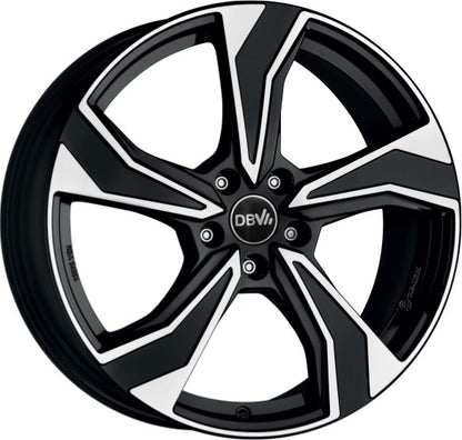 DBV Venezia KB schwarz poliert Alufelge 6.5x17 Zoll ET43 LK 5x112 ML57.1