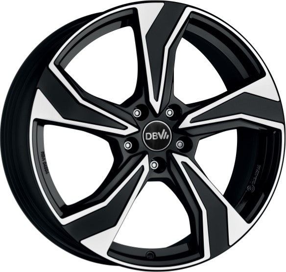 DBV Venezia KB schwarz poliert Alufelge 7.5x17 Zoll ET46 LK 5x112 ML57.1
