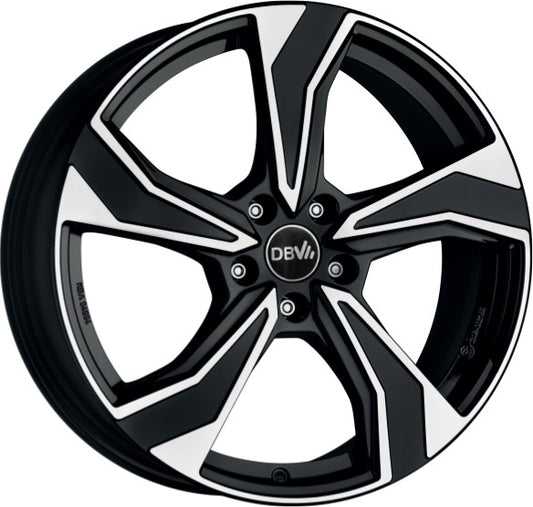 DBV Venezia KB schwarz poliert 7.5x19 ET50 - LK5/112 ML57.1