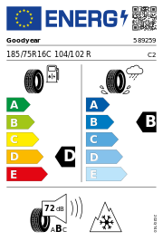 Goodyear Vector 4Seasons Cargo 3PMSF 185/75 R16 104/102R