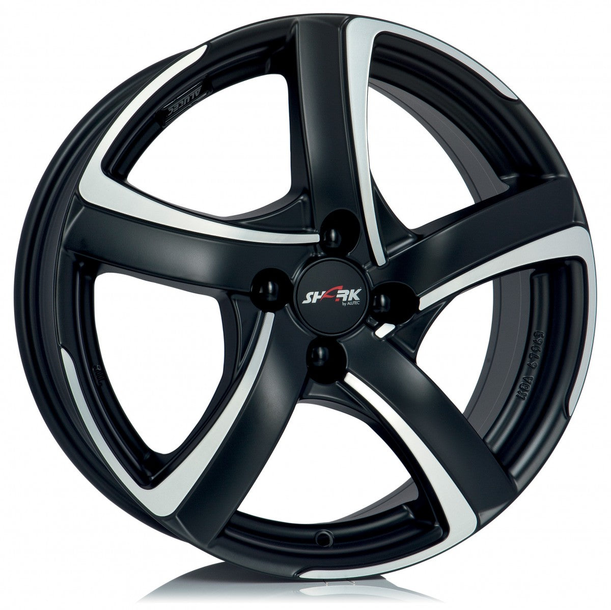 Alutec Shark racing-black polished Alufelge 6x16 Zoll ET25 LK 4x108 ML65.1 – Bild 5