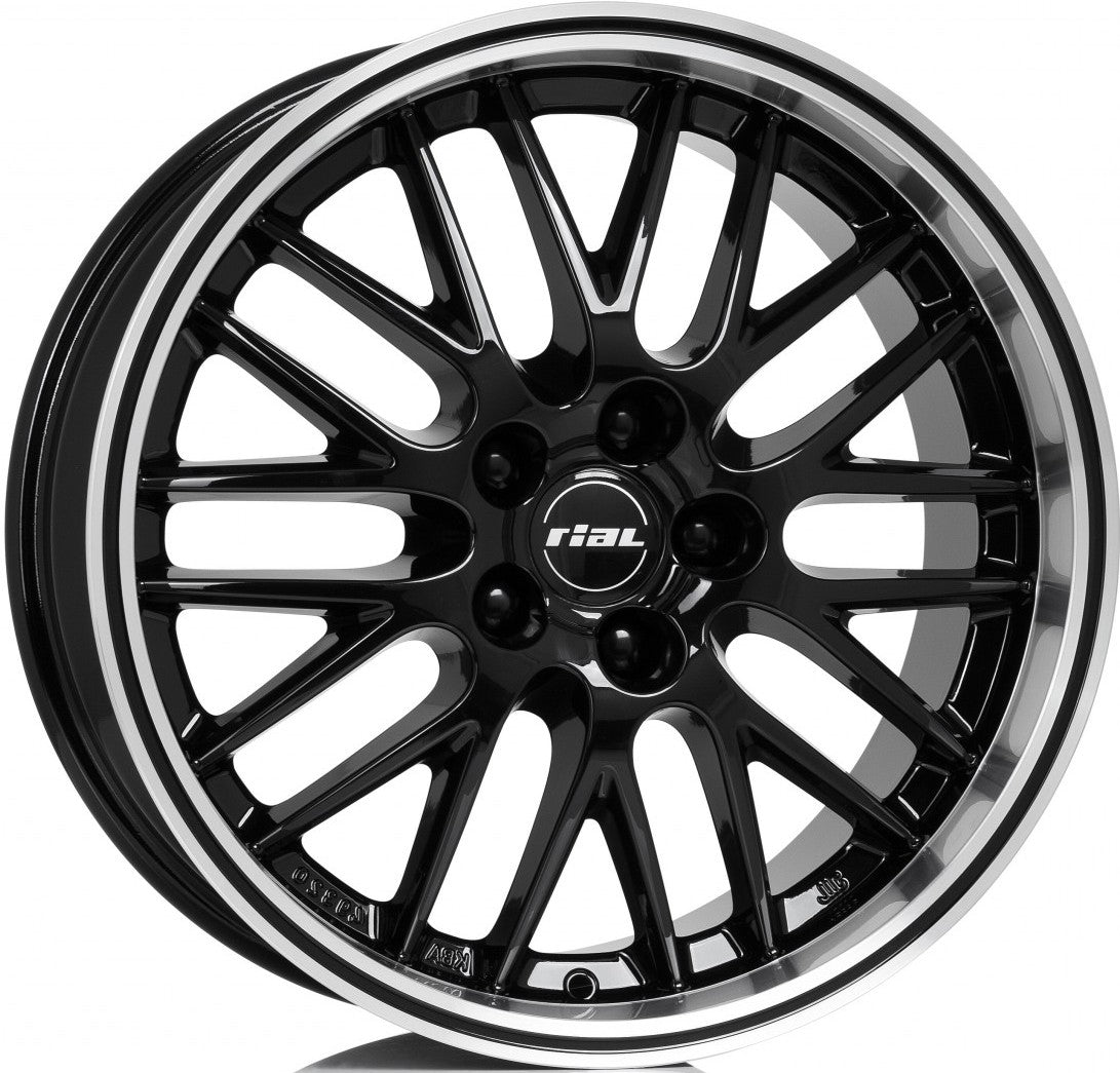 Rial Norano diamant schwarz hornpoliert Alufelge 8.5x18 Zoll ET42 LK 5x114.3 ML70.1
