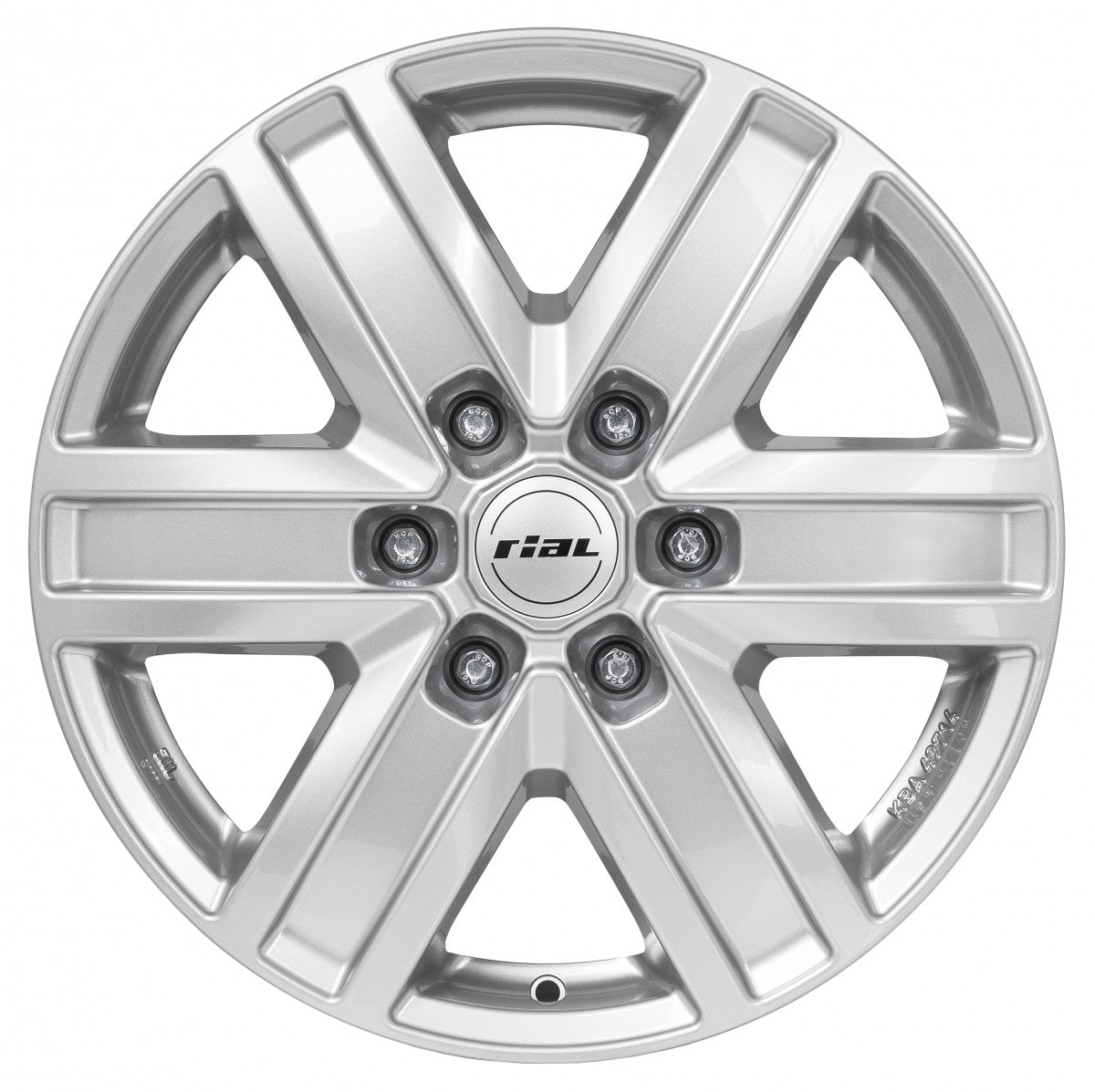 Rial Transporter polar-silber Alufelge 7x17 Zoll ET22 LK 6x114.3 ML66.1 – Bild 3