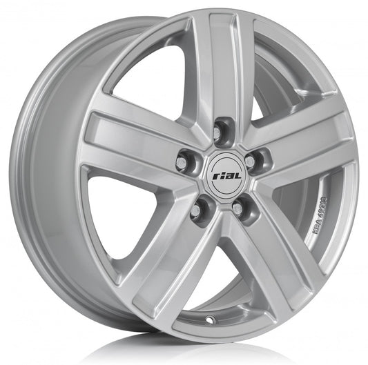Rial Transporter polar-silber 7x17 ET55 - LK5/120 ML65.1