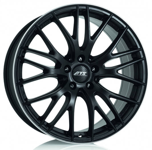 ATS Perfektion racing-schwarz / horn poliert Alufelge 8x18 Zoll ET42 LK 5x112 ML70.1