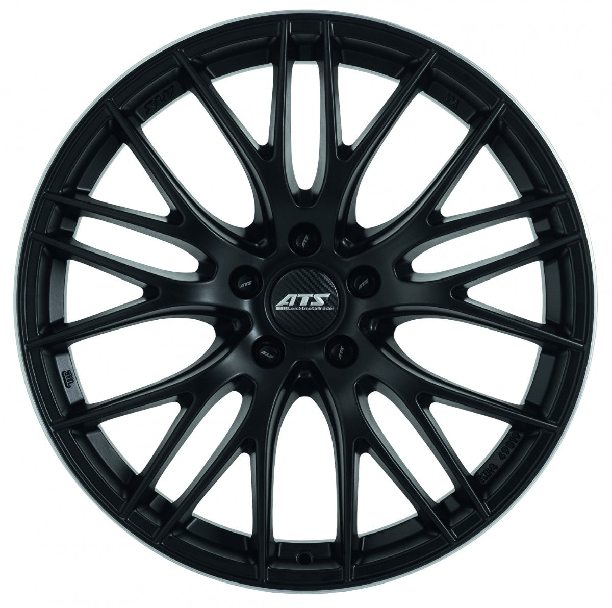 ATS Perfektion racing-schwarz / horn poliert Alufelge 8x18 Zoll ET42 LK 5x112 ML70.1 – Bild 2