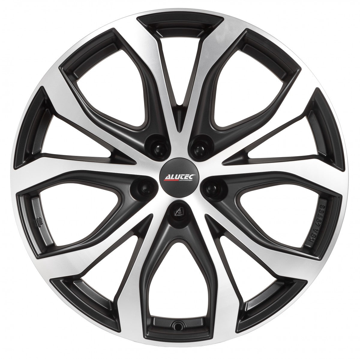 Alutec W10X racing-schwarz frontpoliert 8x18 ET40 - LK5/112 ML70.1