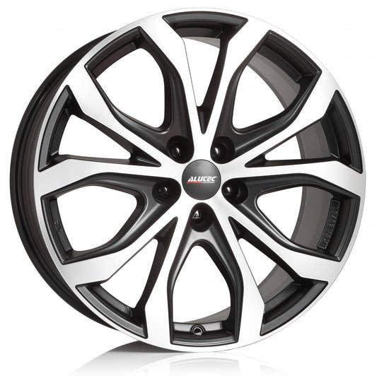 Alutec W10X Racing-Schwarz Frontpoliert Alufelge 8x18 Zoll ET40 LK 5x114.3 ML70.1