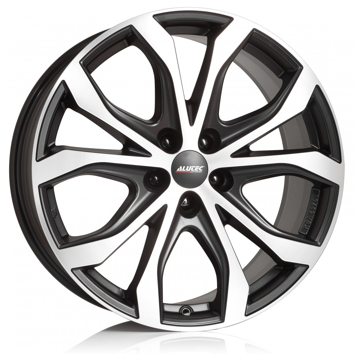 Alutec W10X racing-schwarz frontpoliert 8x18 ET53 - LK5/120 ML65.1