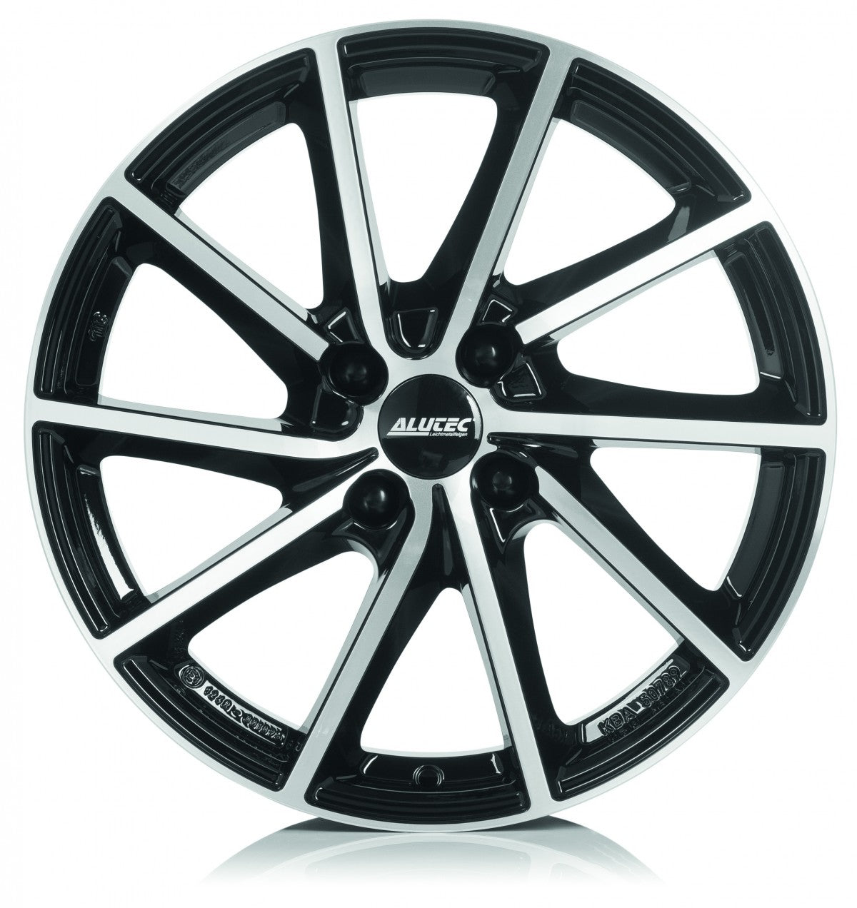 Alutec Singa diamant-schwarz frontpoliert Alufelge 7x17 Zoll ET50 LK 5x108 ML63.4 – Bild 6