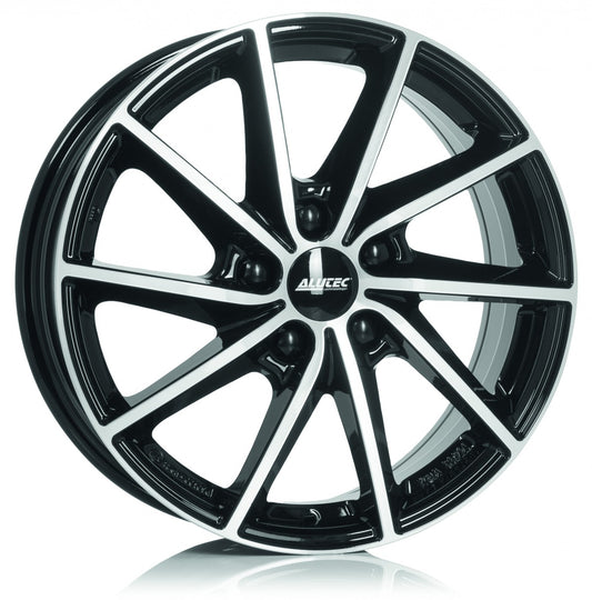 Alutec Singa diamant-schwarz frontpoliert 6x16 ET43 - LK4/100 ML54.1