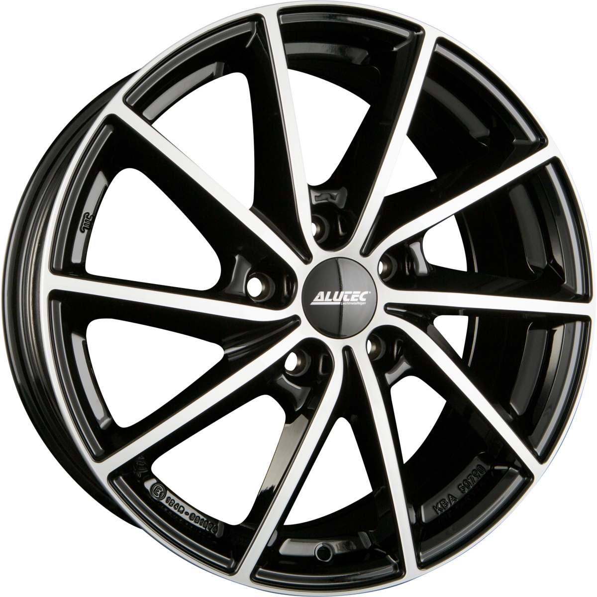 Alutec Singa diamant-schwarz frontpoliert Alufelge 6x15 Zoll ET47 LK 4x100 ML54.1 – Bild 7