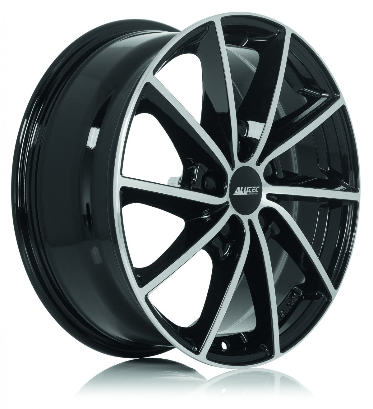 Alutec Singa diamant-schwarz frontpoliert Alufelge 6x15 Zoll ET46 LK 5x114.3 ML67.1 – Bild 3