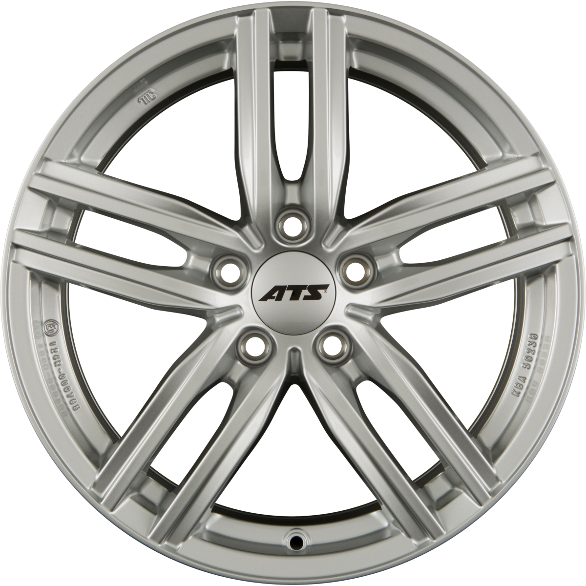 ATS Antares polar-silber Alufelge 6x15 Zoll ET47 LK 5x112 ML57.1 – Bild 5
