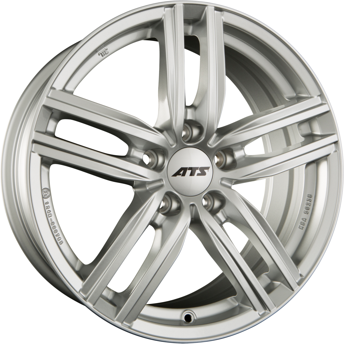 ATS Antares polar-silber Alufelge 6x15 Zoll ET47 LK 5x112 ML57.1 – Bild 6