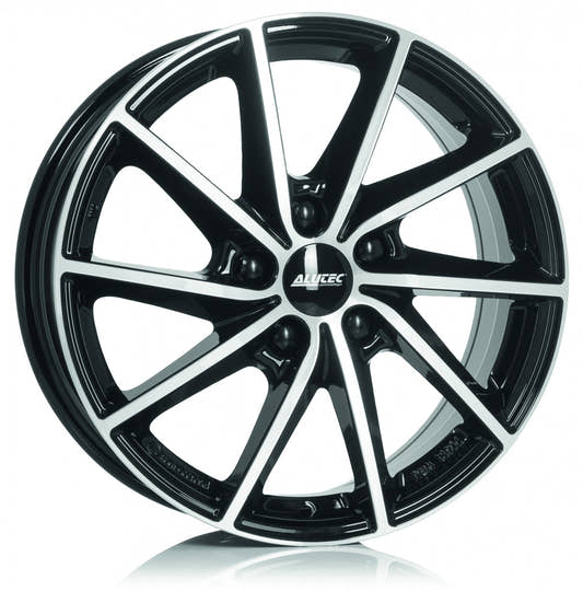 Alutec Singa diamant-schwarz frontpoliert Alufelge 6.5x16 Zoll ET42.5 LK 5x114.3 ML67.1