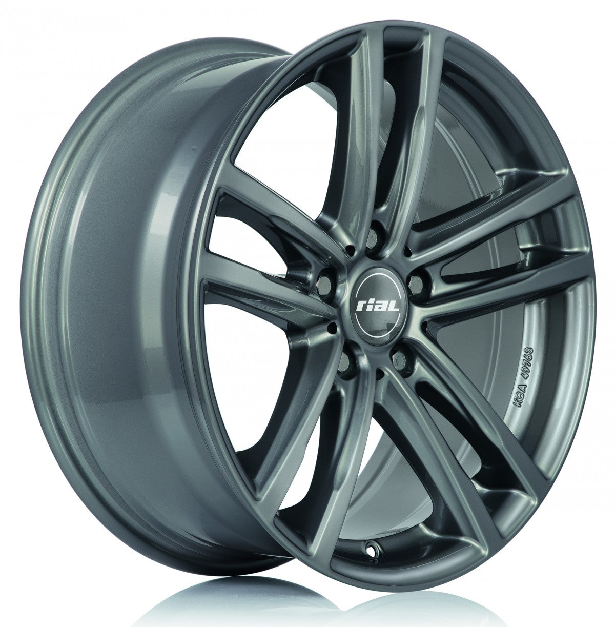 Rial X10 metal-grey 8x17 ET30 - LK5/120 ML72.6