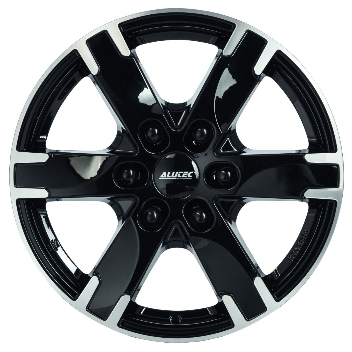 Alutec Titan diamant-schwarz frontpoliert Alufelge 7.5x17 Zoll ET30 LK 6x139.7 ML106.1 – Bild 2