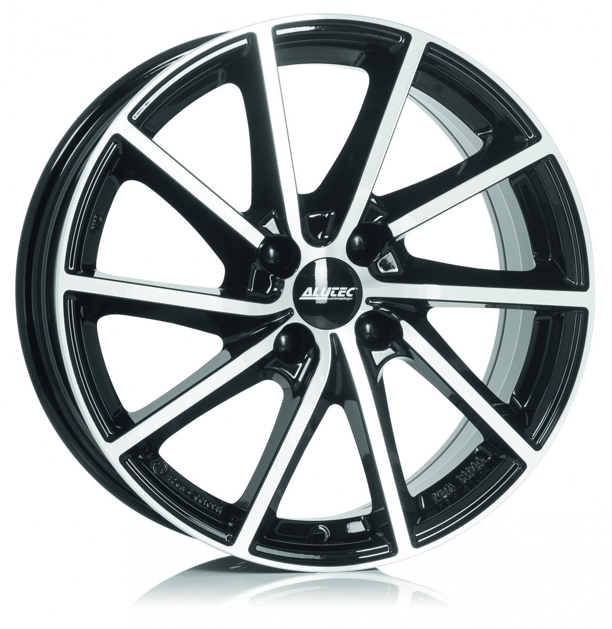 Alutec Singa diamant-schwarz frontpoliert Alufelge 7.5x18 Zoll ET55 LK 5x108 ML63.4 – Bild 5