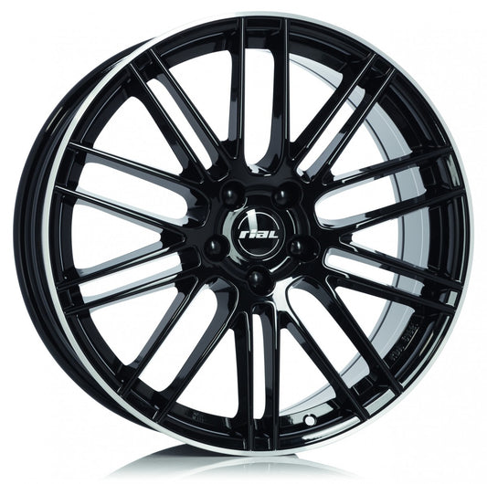 Rial Kibo diamant-schwarz hornpoliert 8x18 ET38 - LK5/105 ML56.6