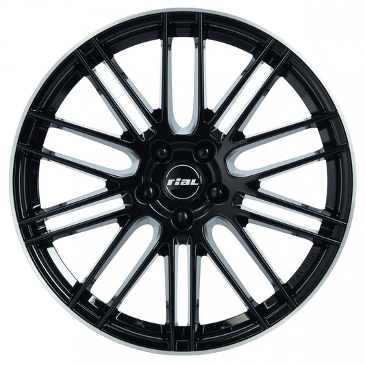 Rial Kibo diamant-schwarz hornpoliert 8x18 ET38 - LK5/105 ML56.6