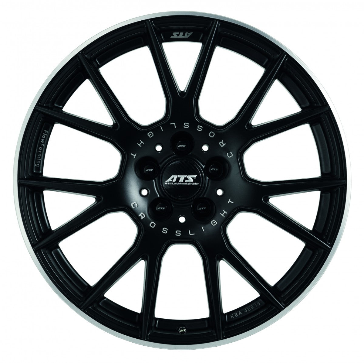 ATS Crosslight racing-schwarz hornpoliert 8.5x19 ET49 - LK5/108 ML75.1