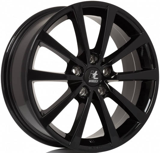 itWheels Alice gloss black 7x17 ET45 - LK5/108 ML65.1