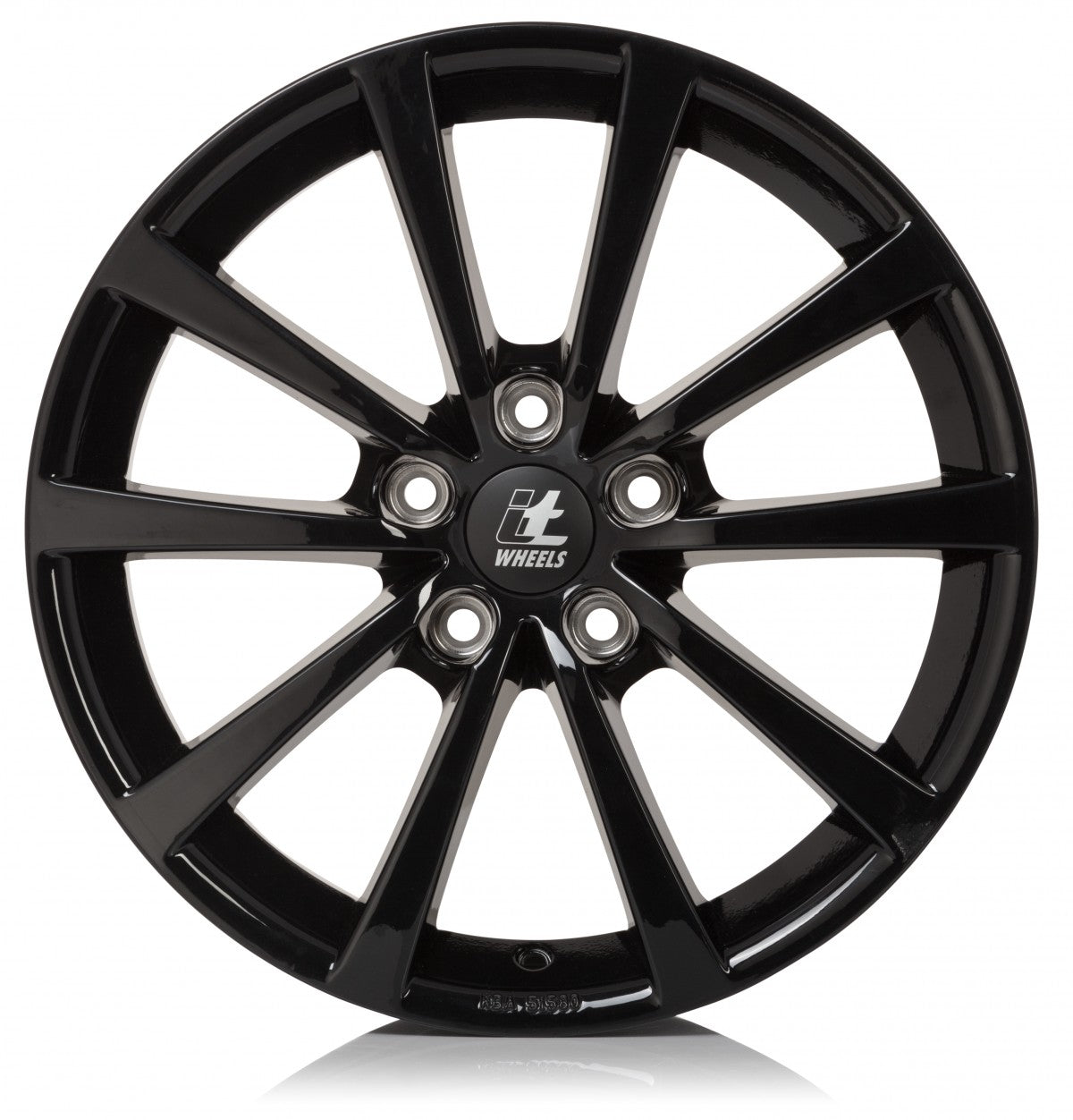 itWheels Alice gloss black 7x17 ET45 - LK5/108 ML65.1