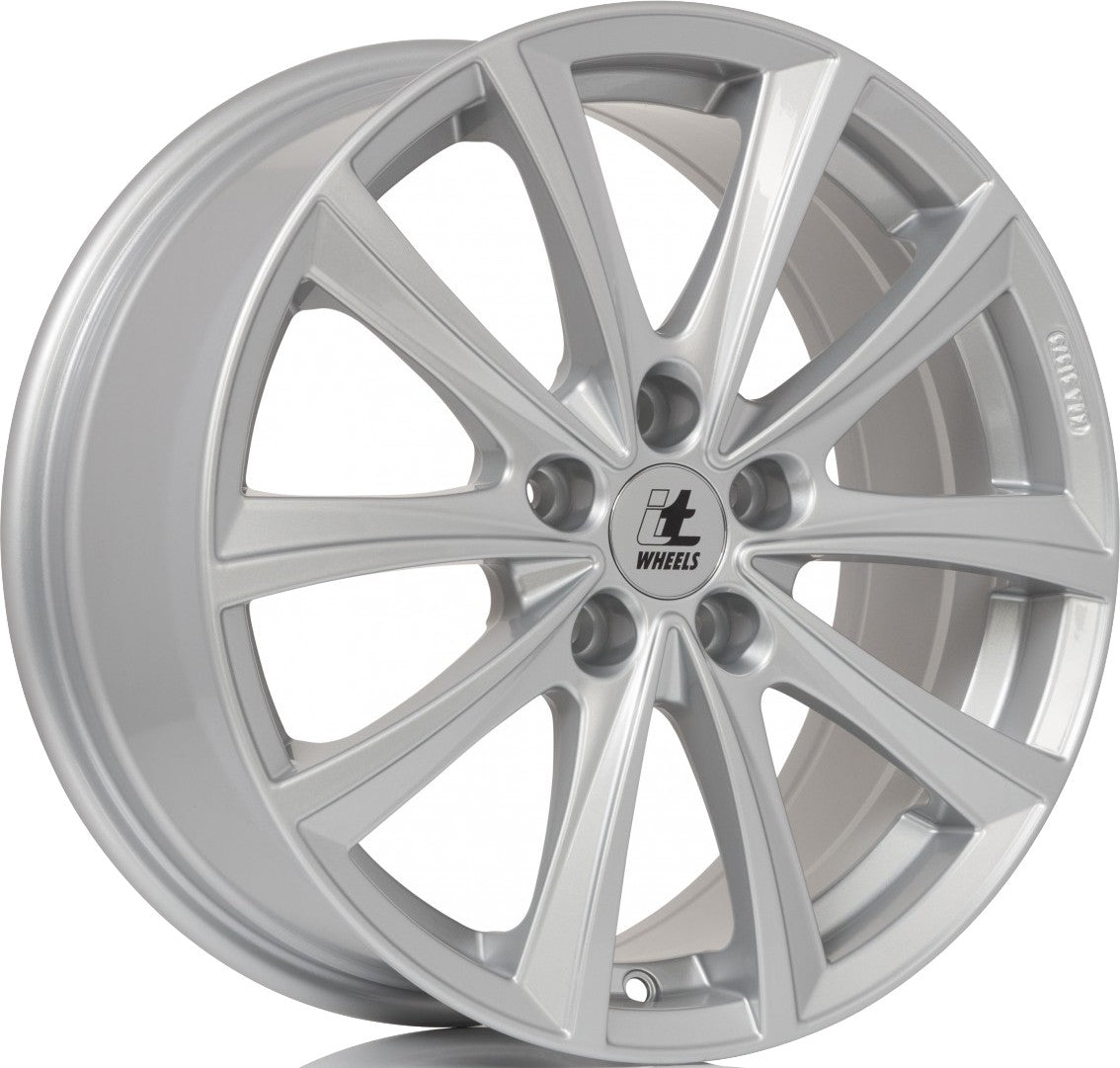 itWheels Elena gloss silver Alufelge 7.5x17 Zoll ET50 LK 5x108 ML63.4