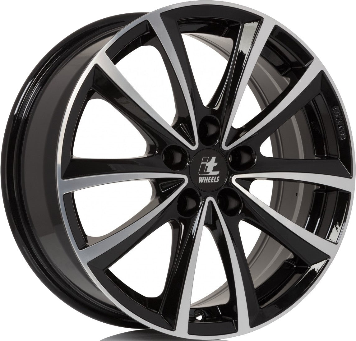 itWheels Elena gloss black polished 8x18 ET50 - LK5/120 ML65.1