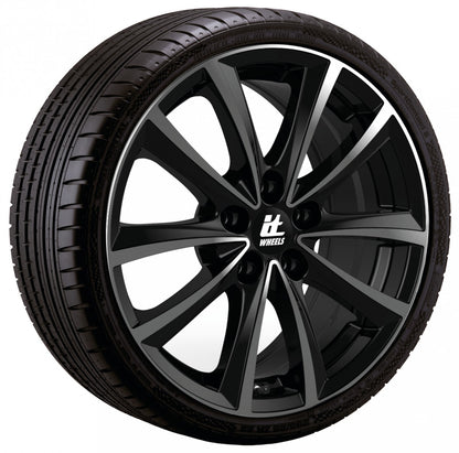 itWheels Elena gloss black polished 8x18 ET50 - LK5/120 ML65.1