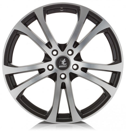 itWheels Michelle matt black polished 8.5x20 ET45 - LK5/108 ML63.4